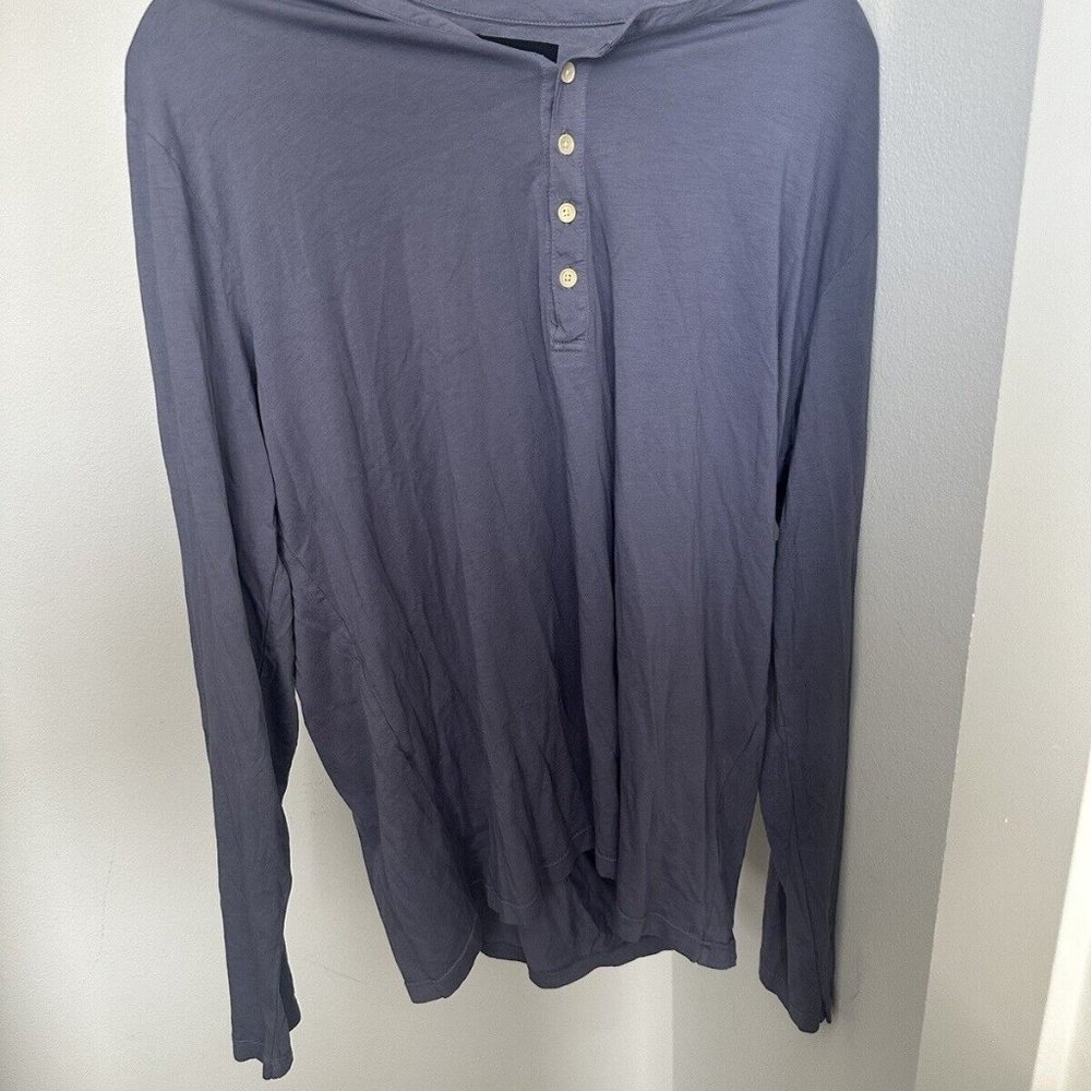 Velvet INC mens long sleeve shirt X Large purple ALVARO01 MSRP $108